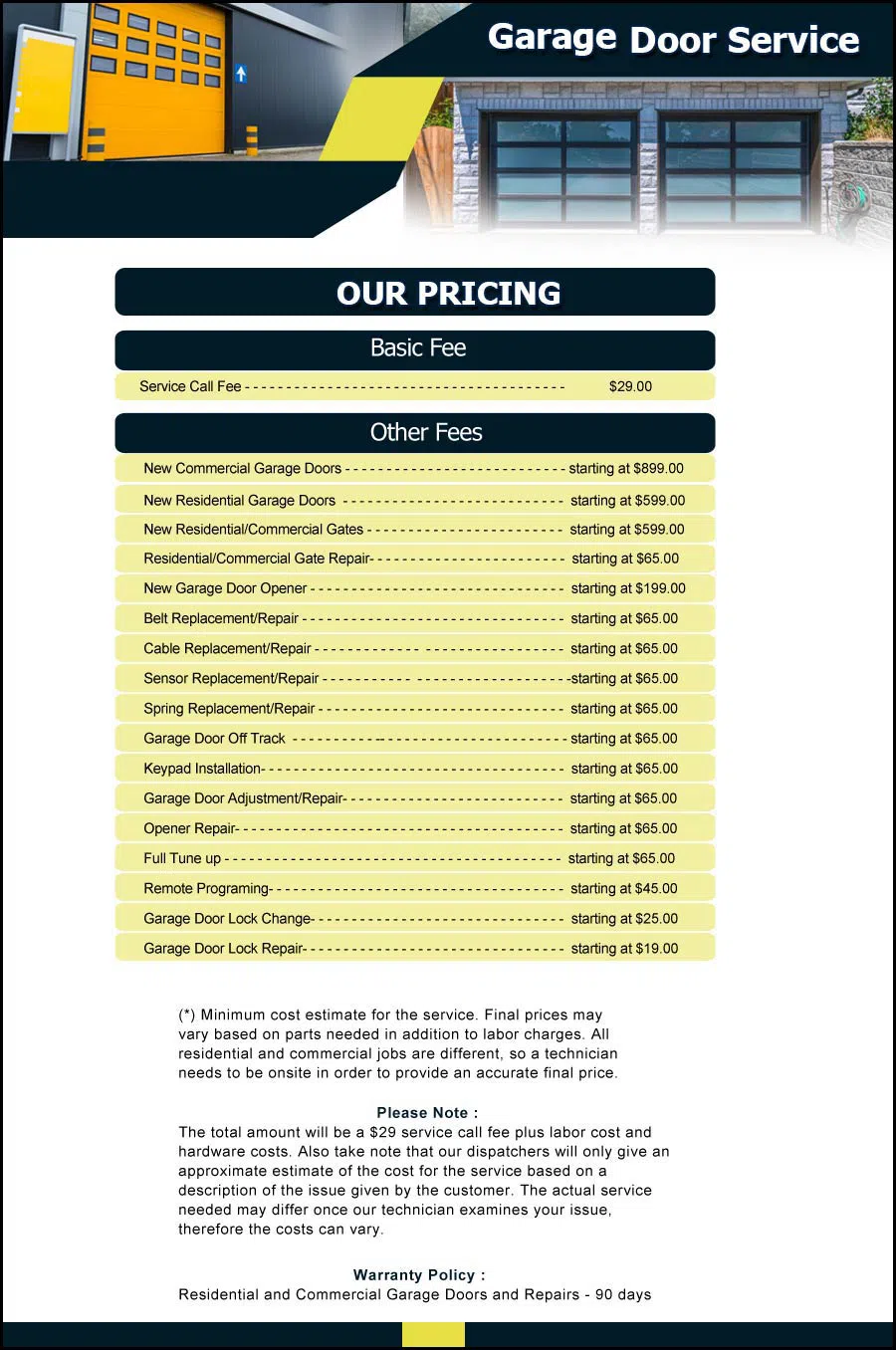 Garage Door And Opener Repairs Livonia, MI 248-572-3024